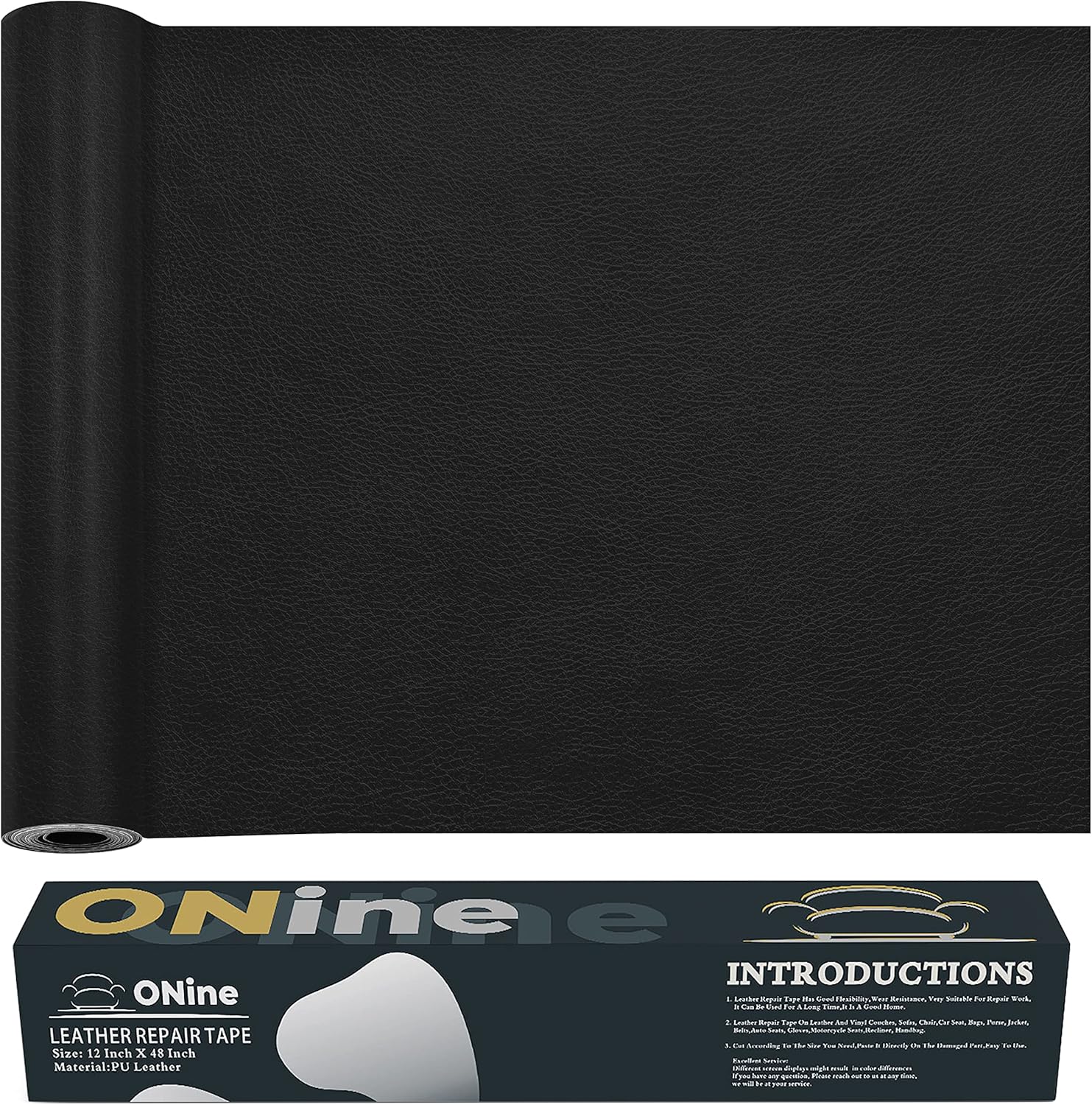 ONine Leather Repair Patch，Leather Repair Tape, 12 x 48 inches Leather Repair P...