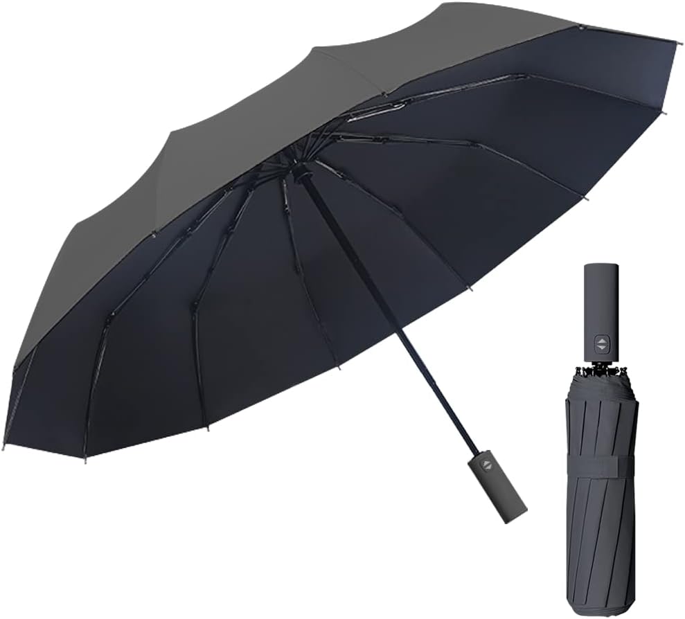 Windproof UV-Blocker Travel Umbrella Compact Foldi...