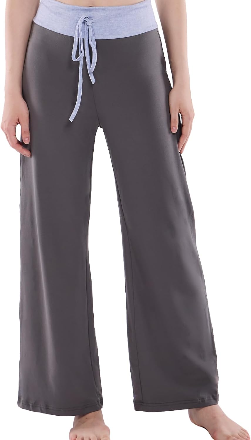 NEWCOSPLAY Women's Comfy Pajama Pants Casual Drawstring Palazzo Lounge Wide Leg...
