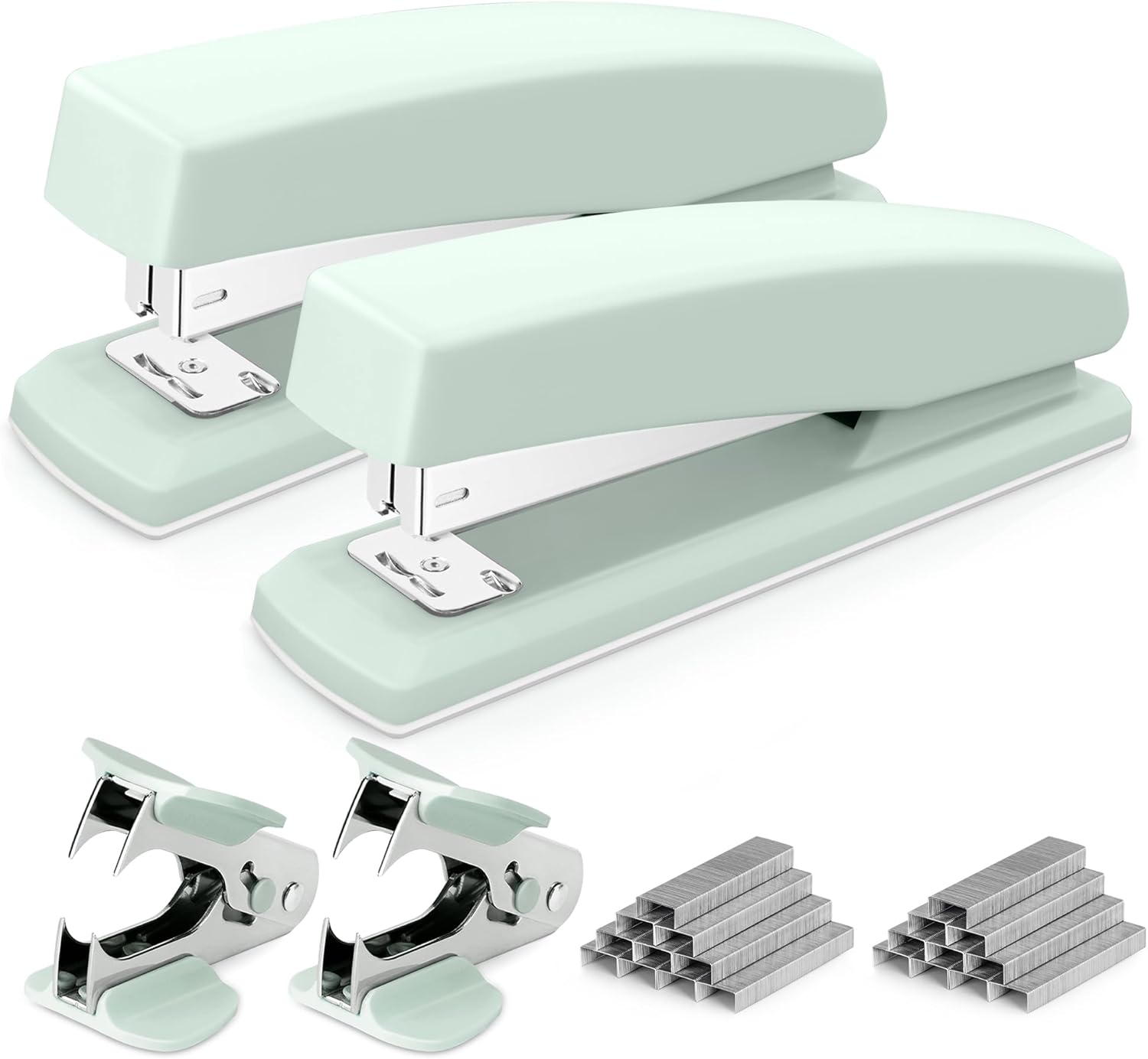 Deli Stapler, Desktop Stapler, 2 Pack, Office Stapler, 25 Sheet Capacity, Includ...