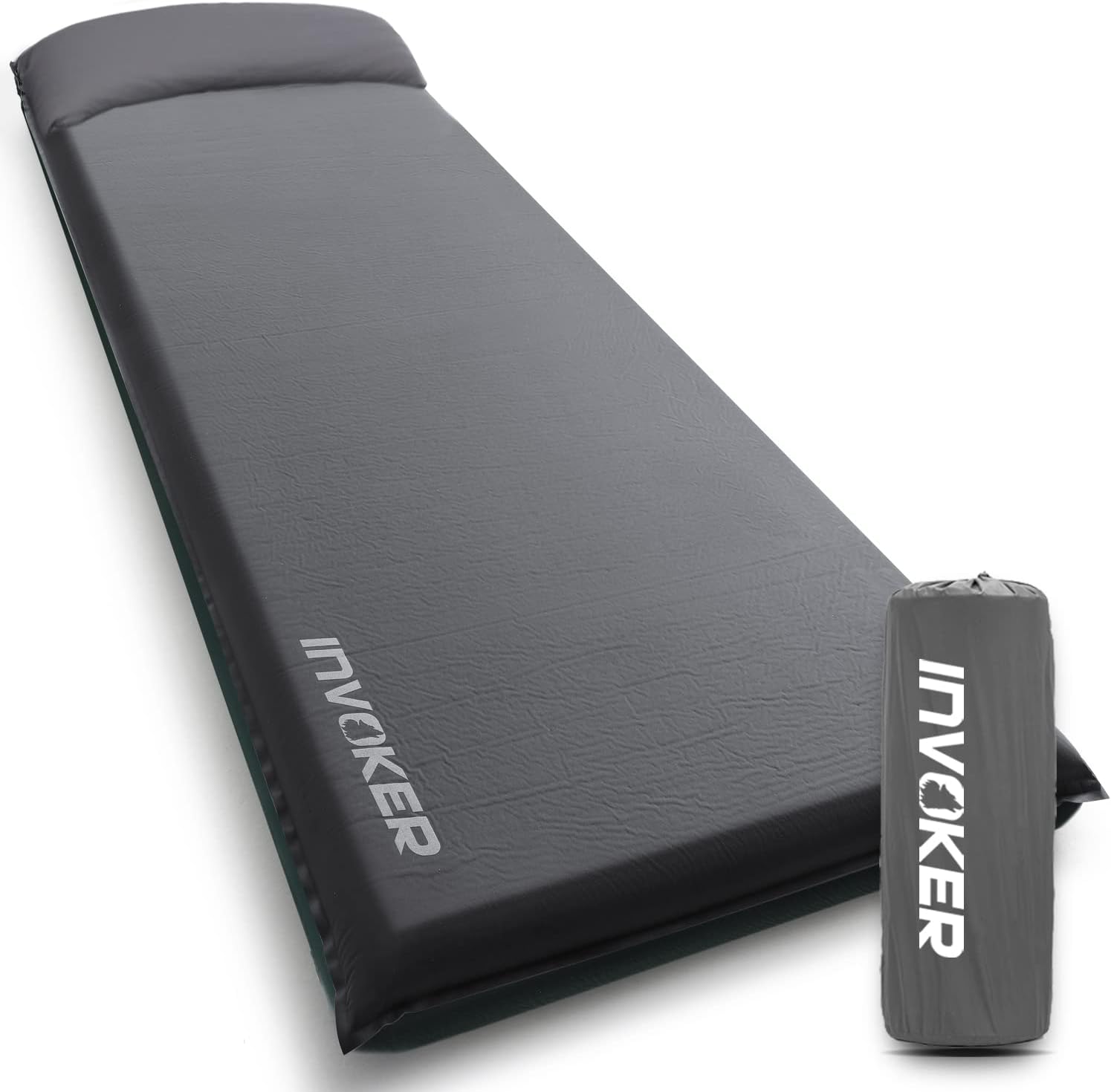 INVOKER Camping Sleeping Pad 2.76” Memory Foam Self Inflating Sleeping Pad Campi...
