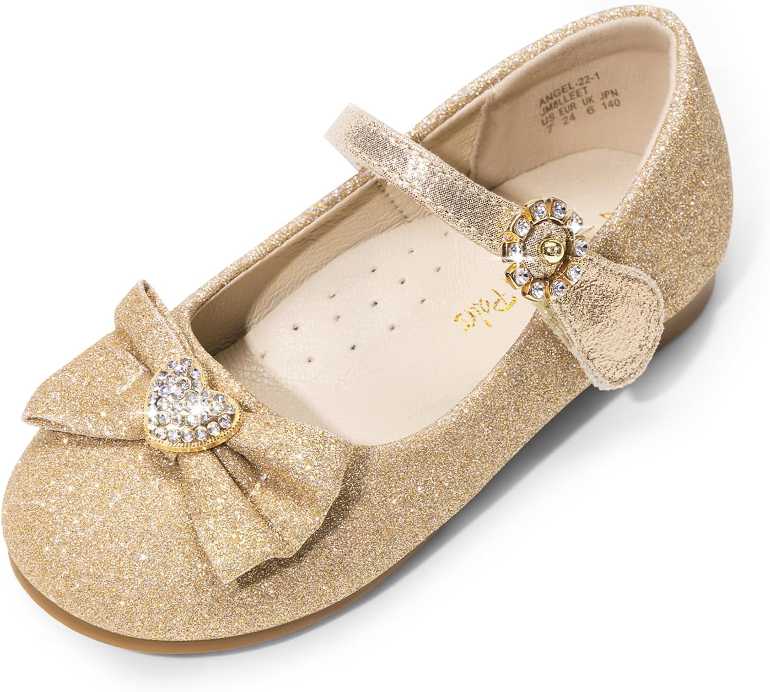 Special Dream Pairs ANGEL-22 Mary Jane, Unique Ballerina Flat With Front Bow&Hea...