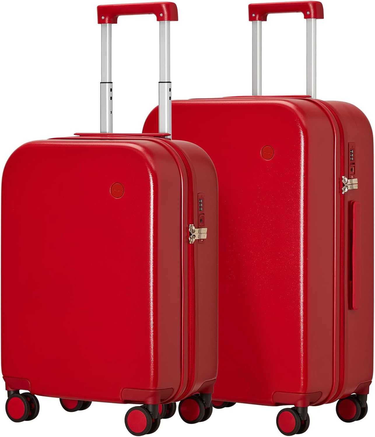 mixi 2-Piece Luggage Set Hardside PC Travel Suitcase Rolling Bag Spinner Wheels...
