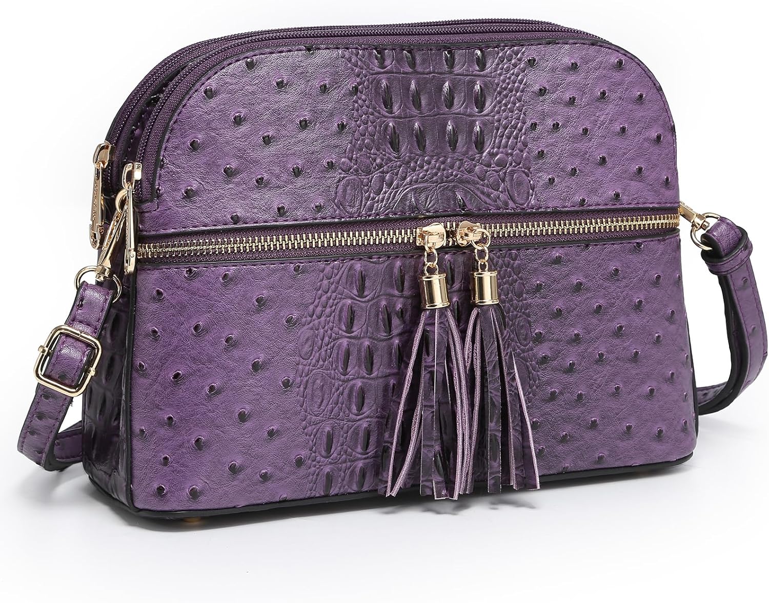 Dasein Women Tassel Zipper Pocket Crossbody Bag Shoulder Purse Fashion Travel Ba...