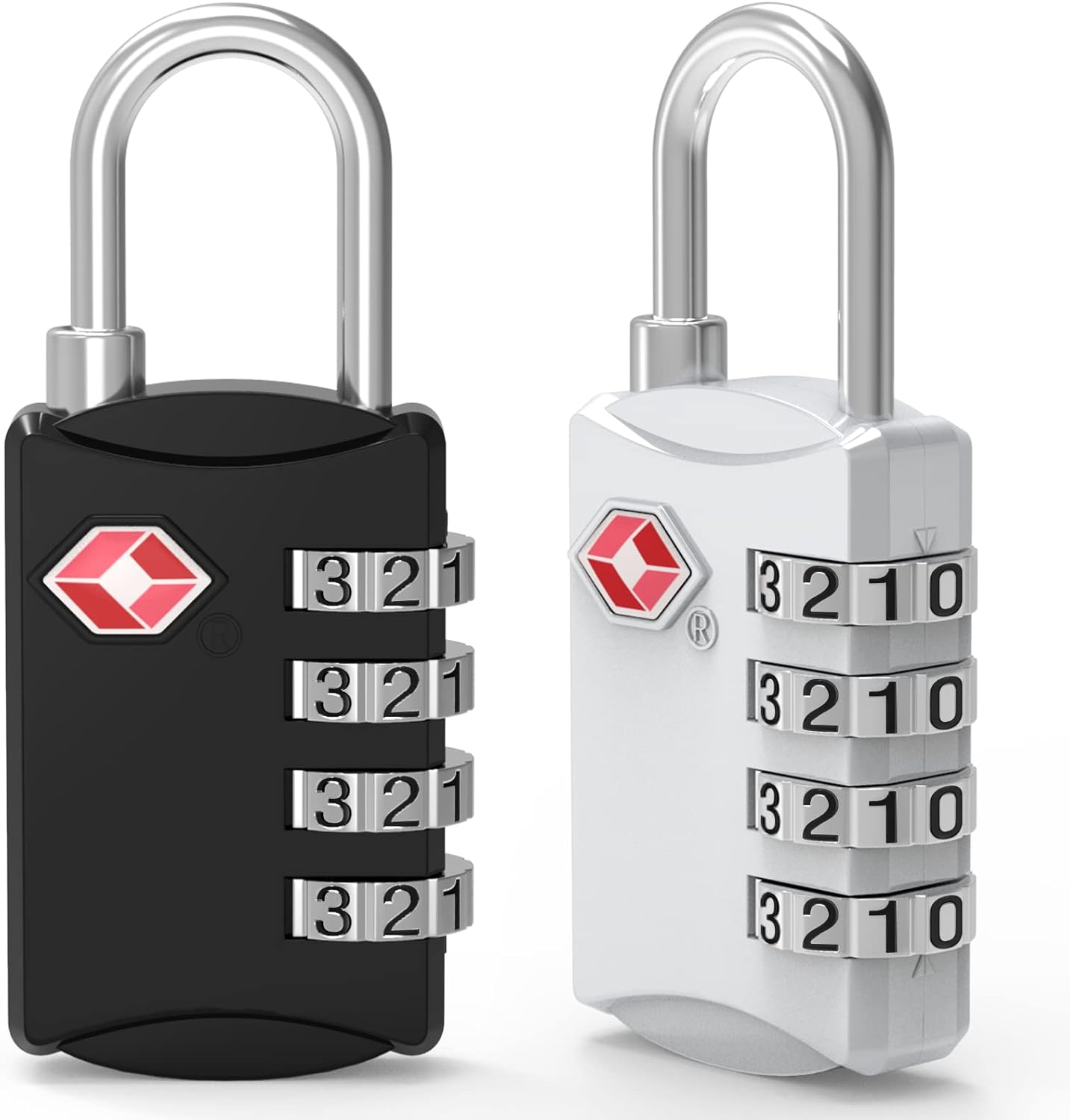 Diyife TSA Luggage Locks, [Updated Version] [2 Packs] 4-Digit Security Suitcase...