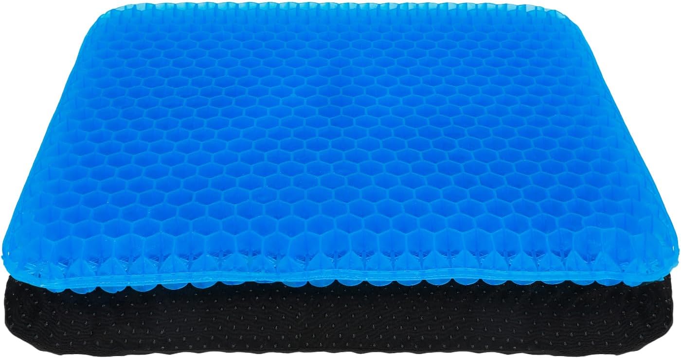 Gel Seat Cushion, Office Chair Seat Cushion with Non-Slip Cover Breathable Honey...