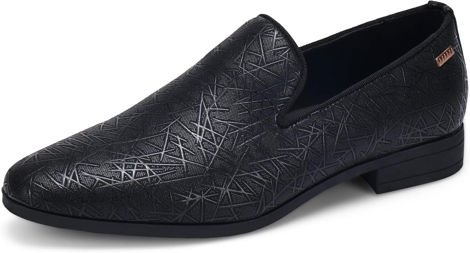 UUBARIS Mens Loafers Dress Shoes Slip On Driving Shoes Tuxedo Suit Shoes 9.5 Lin...