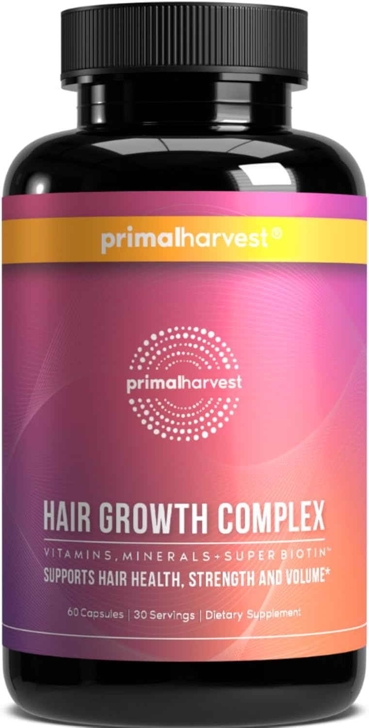 Primal Harvest 1 Pack, Hair Growth Vitamins, Hair Growth for Women & Men - 60 Ha...