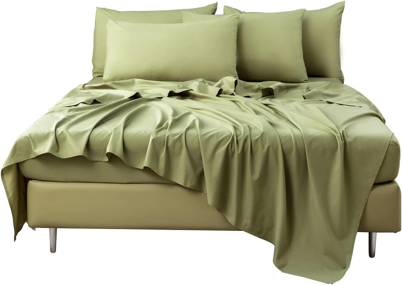 Bedlifes King Sheet Set- Cooling Sheets-Ultra Soft-Silky-Breathable-Deep Pocket-...