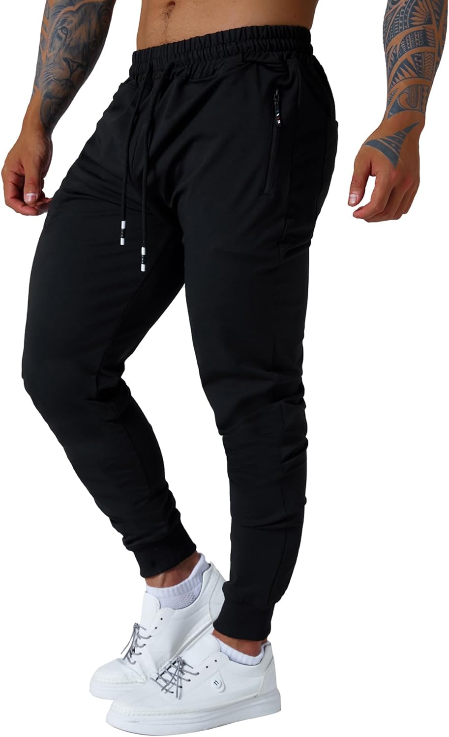Mens Jogging Casual Pants Joggers Sweatpants Active Athletic Workout Sweatpants...