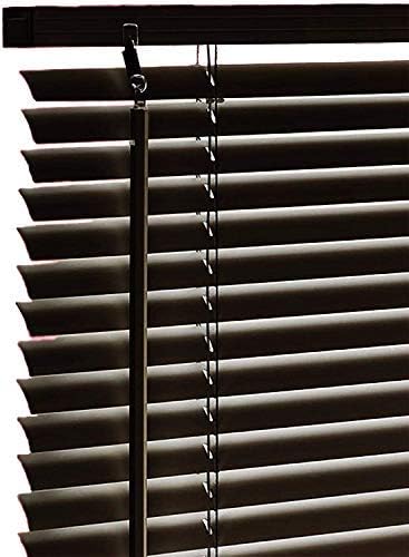 PVC & Wood Wooden Grain Effect Window Venetian Blind Blinds Easy Fit Curtains Tr...