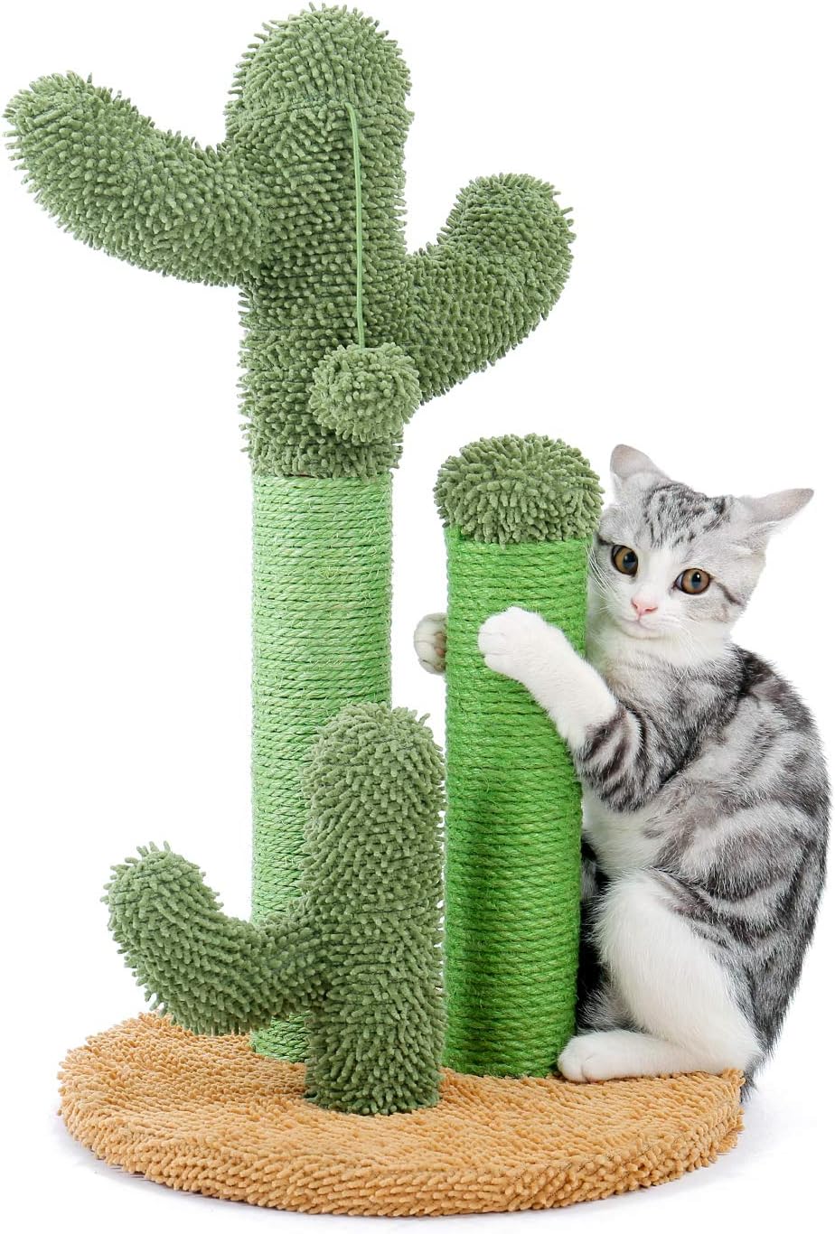 PAWZ Road Cat Scratching Post, Special Cat Scratcher Featuring 3 Scratching Pole...