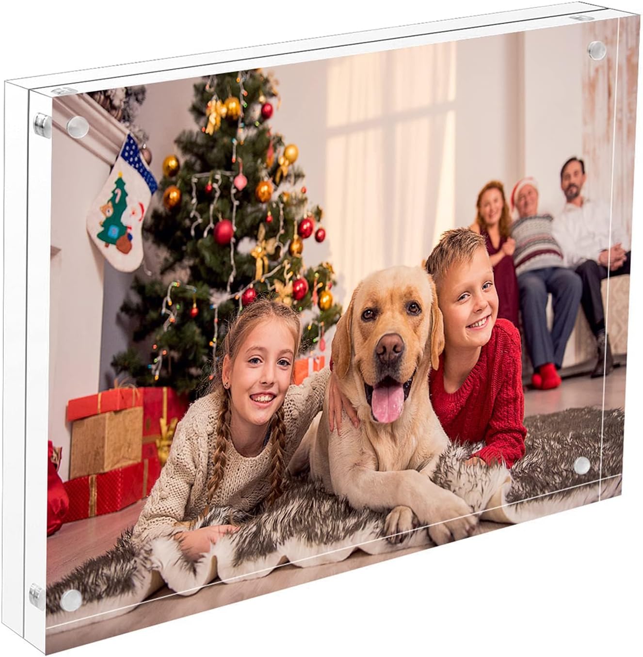 NIUBEE 8x10 Acrylic Picture Frame, Double Sided Magnetic Photo Frames 1 8x10"