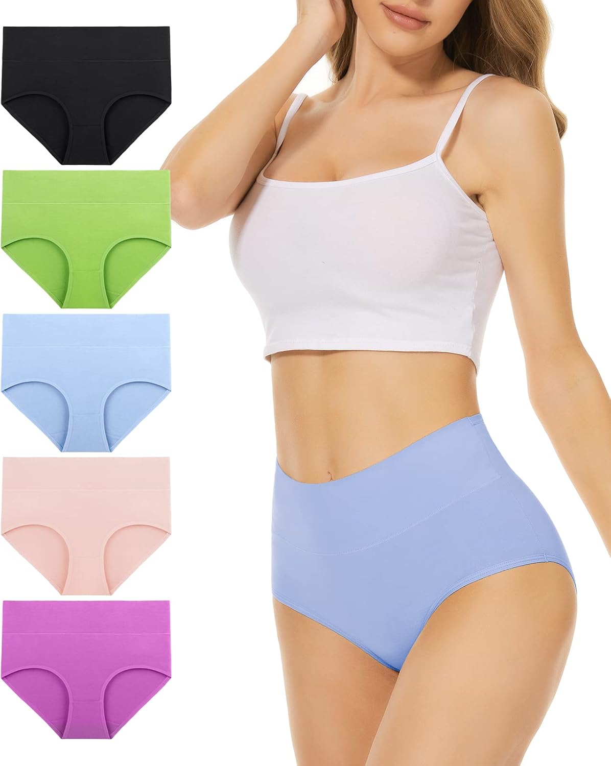 Benirap Womens Underwear, Special High Waisted Knickers Multipack for Women, Inn...