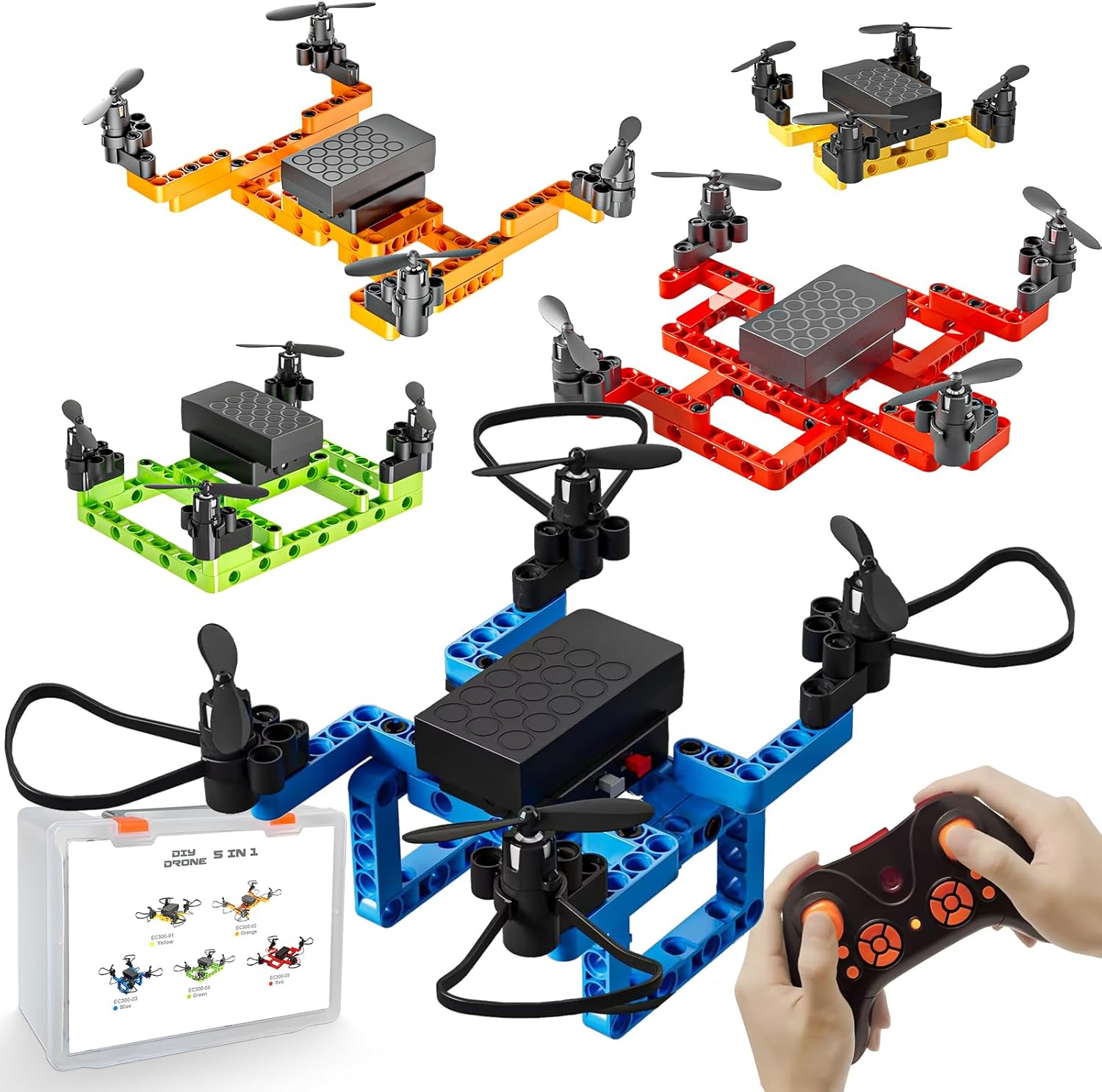 5 in 1 STEM Building Toys for Kids Ages 8-12,RC Mi...