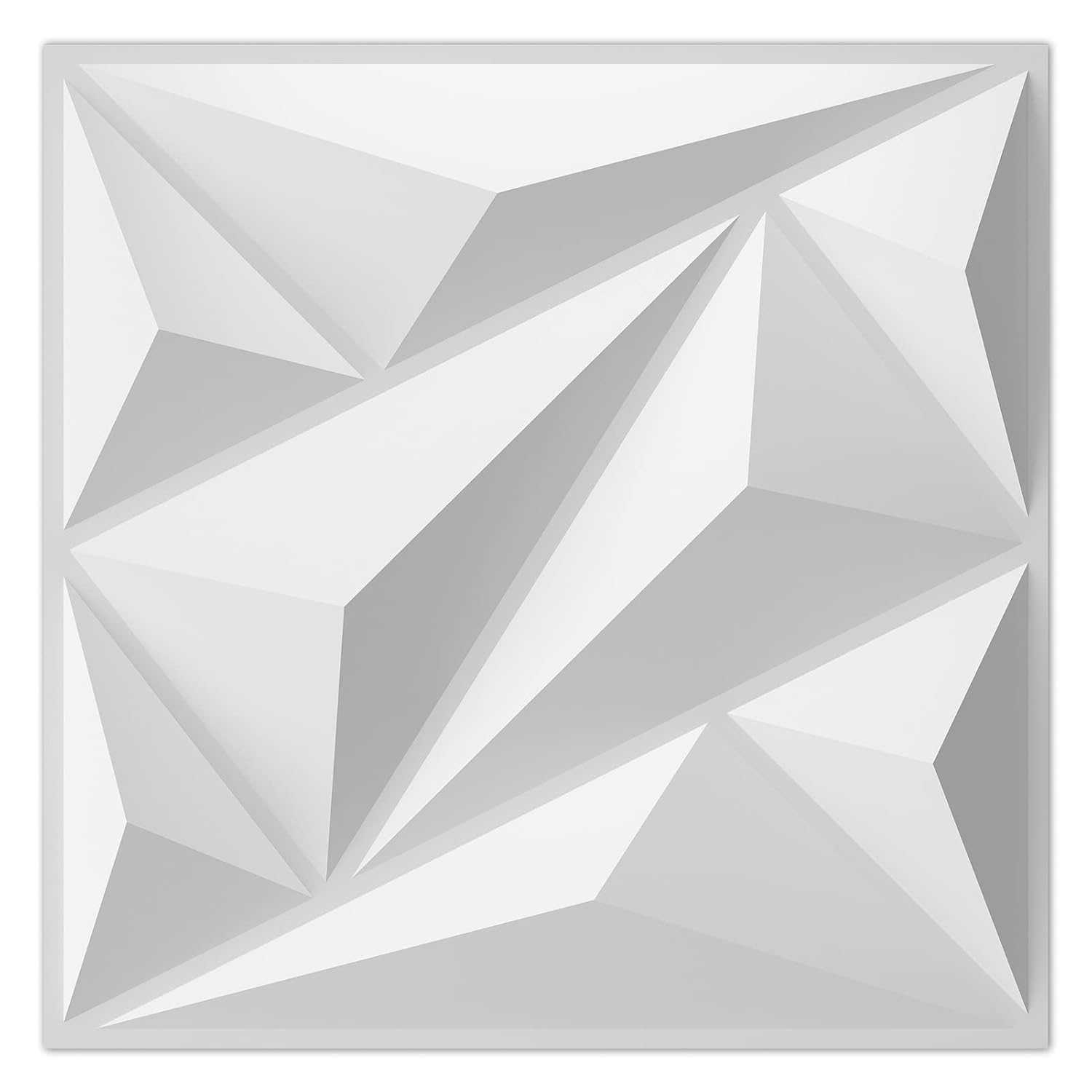 Art3dwallpanels 33 Pack 3D Wall Panel Diamond for Interior Wall Décor, PVC Flowe...
