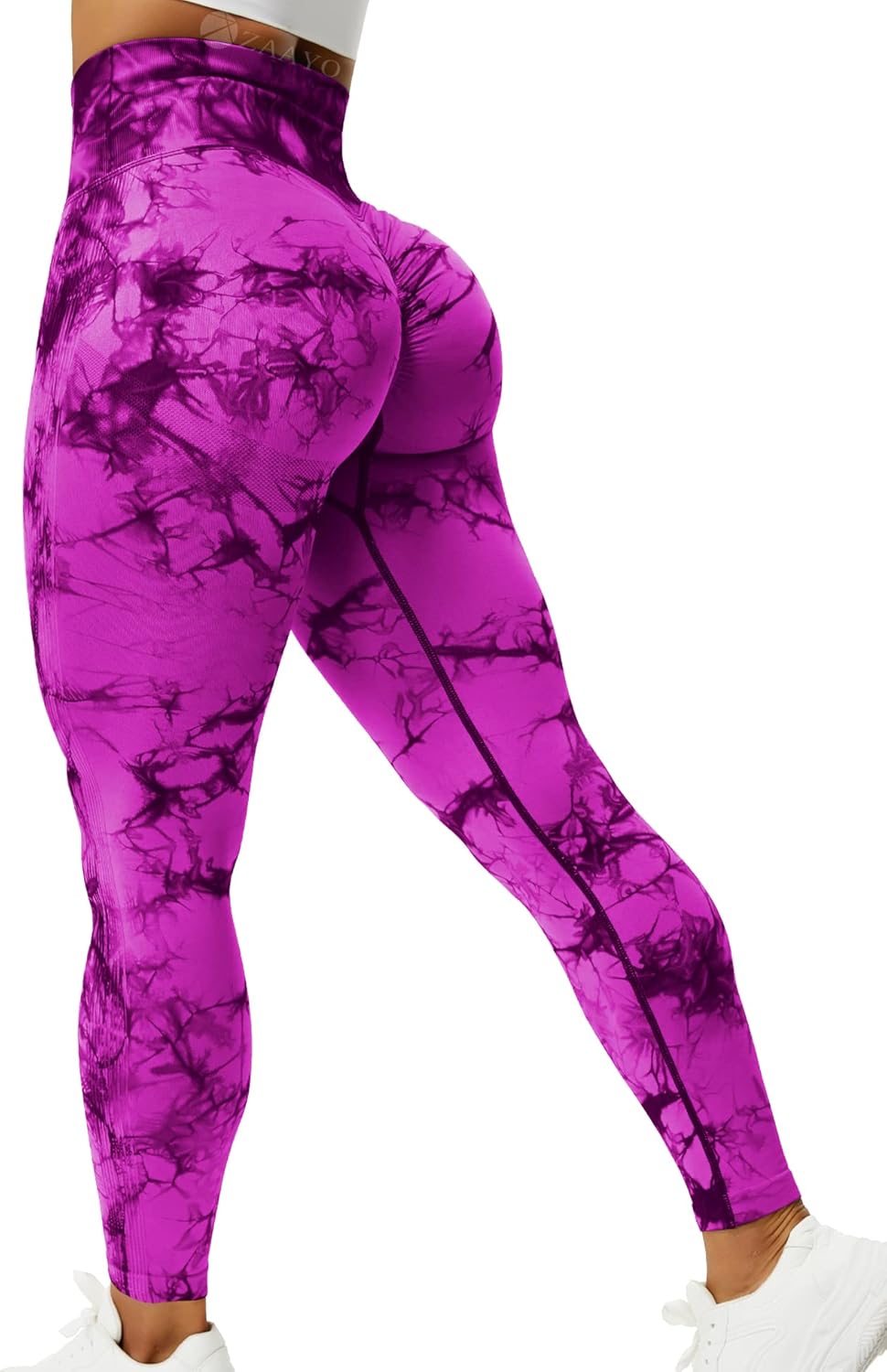 ZAAYO Sport Leggings for Women High Waist Gym Leggings Seamless Scrunch Butt Leg...