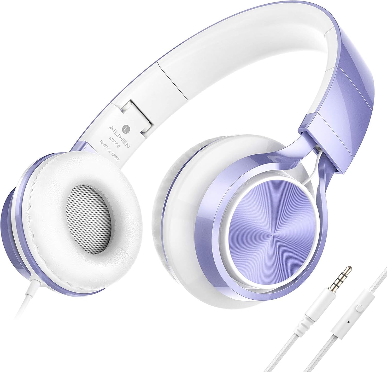 AILIHEN Kids Headphones for School Boys, Headphones with Microphone for Chromebo...