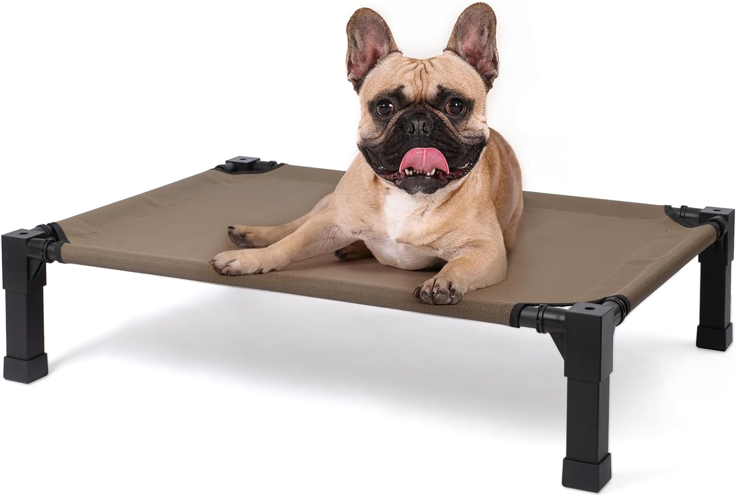 Cooling Elevated Dog Bed, Raised Dog Bed with Washable Breathable Mesh and Metal...