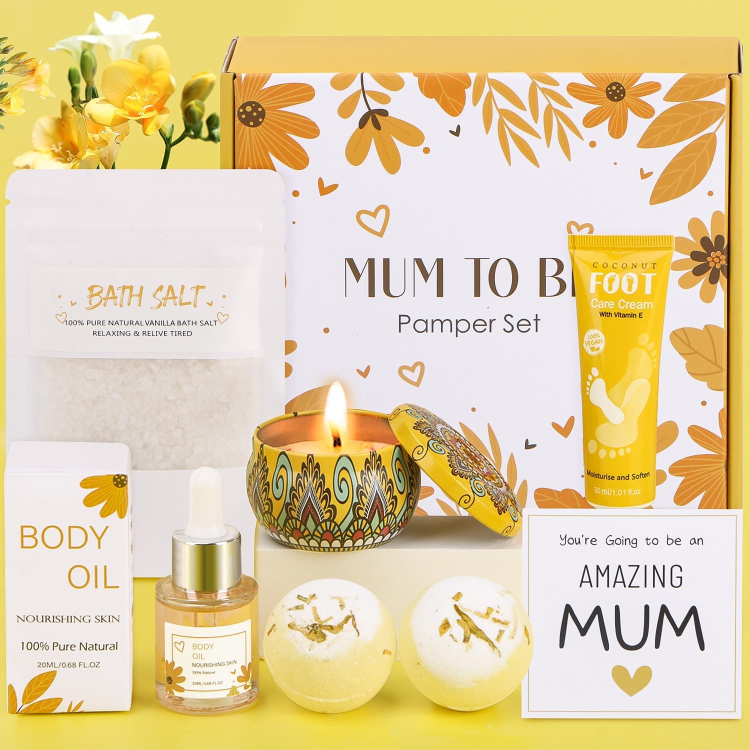 Baby Shower Gifts, Mum To Be Gifts, New Mum Pamper Kit Gifts, Relaxation Self Ca...