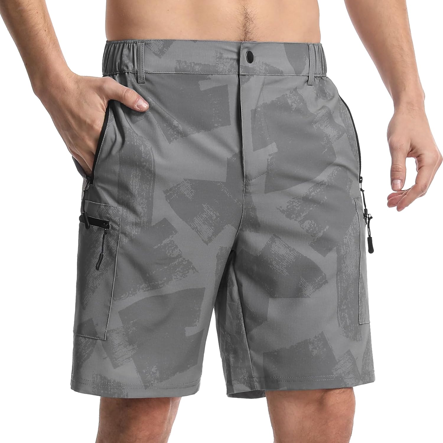 Suwangi Mens Hiking Cargo Shorts, Special Athletic Shorts with Quick-Dry Feature...