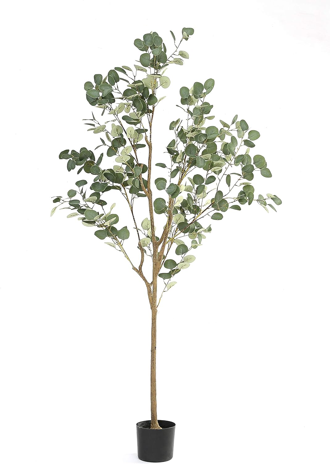 Artificial Tree Plant Eucalyptus Tree 6FT Tall, Modern Large Fake Plant Decor in...