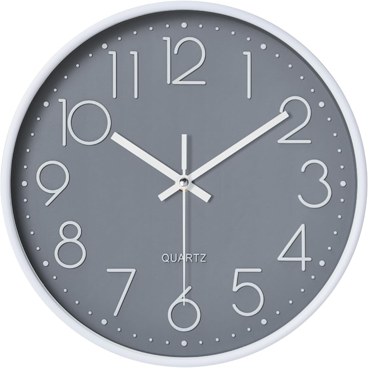 Wall Clock, Silent Non Ticking, 8 Inch Small Wall Clocks, Battery Operated Decor...
