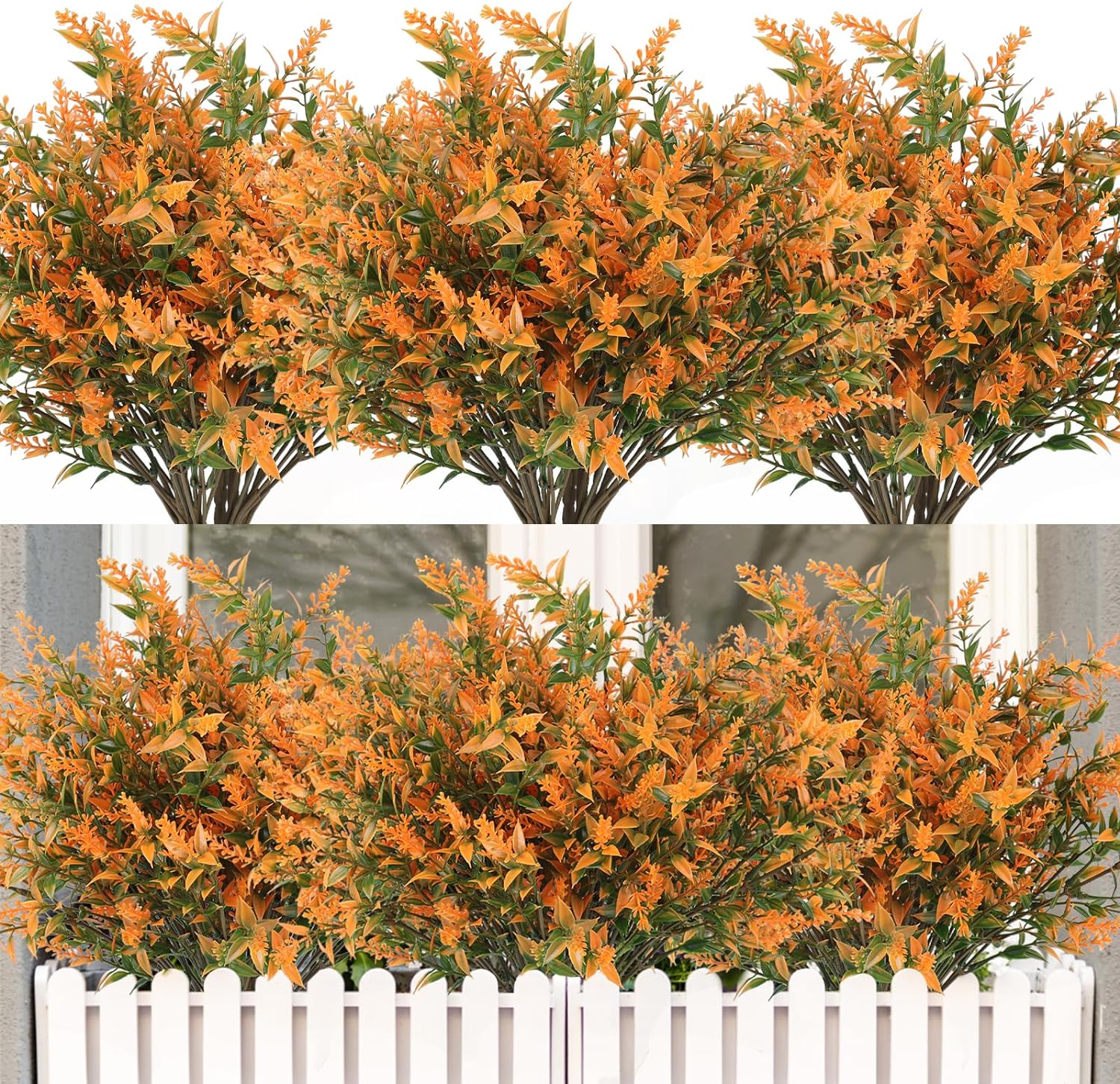 RECUTMS Artificial Plants & Flowers for Outside Outdoor Artificial Flowers Fake...