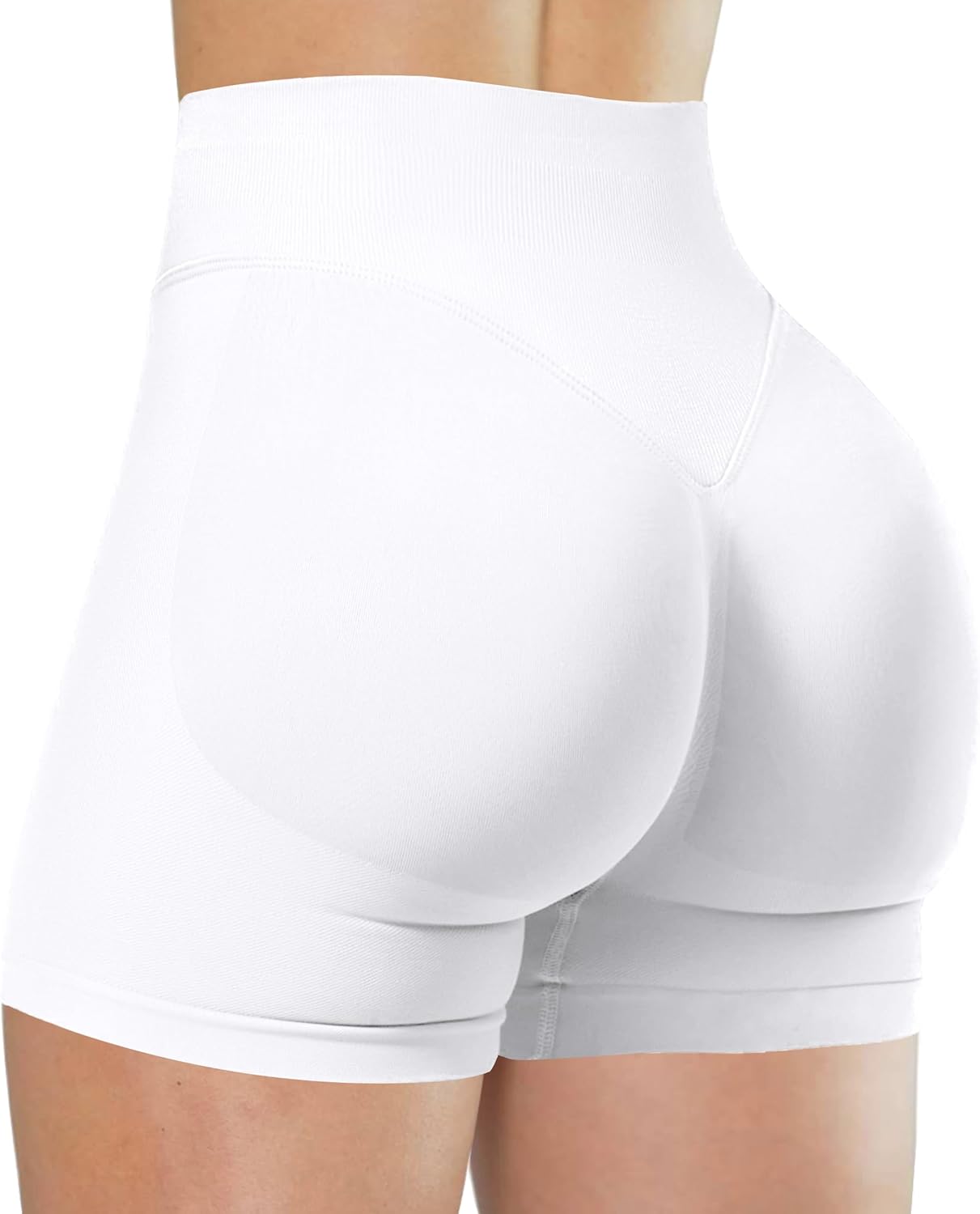 Unthewe Womens Workout Seamless Scrunch Butt Lifting Shorts High Waisted Tummy C...