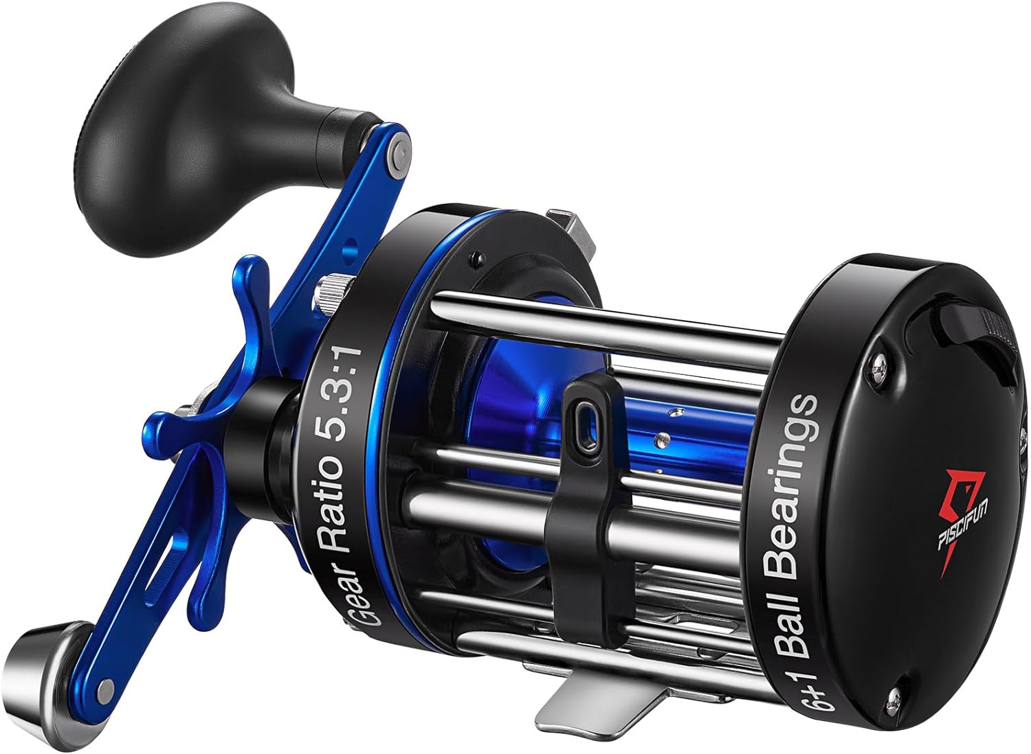 Piscifun Chaos XS Baitcasting Fishing Reel, Reinforced Metal Body Round Baitcast...