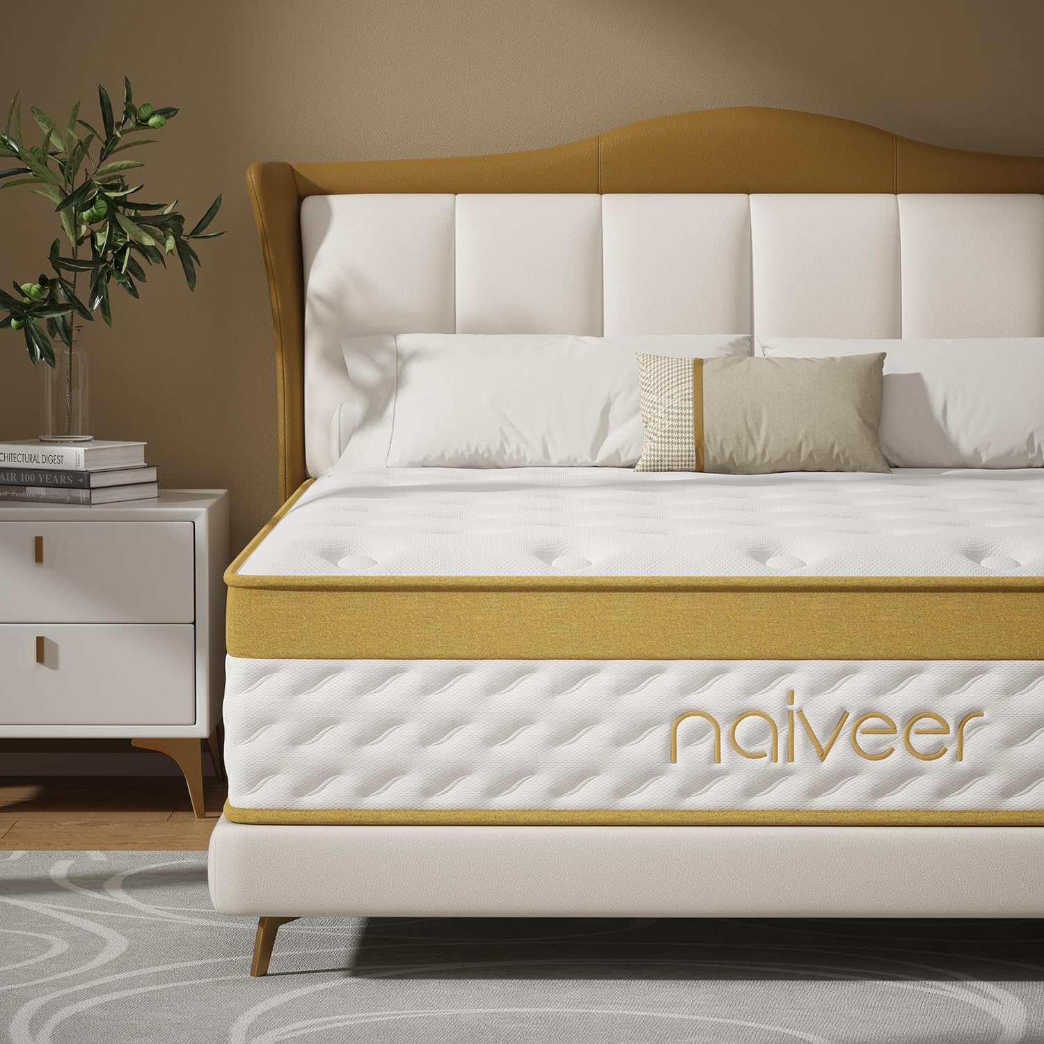 Cooling Gel Memory Foam Hybrid Mattress, 12 Inch Queen Size Mattress in A Box wi...