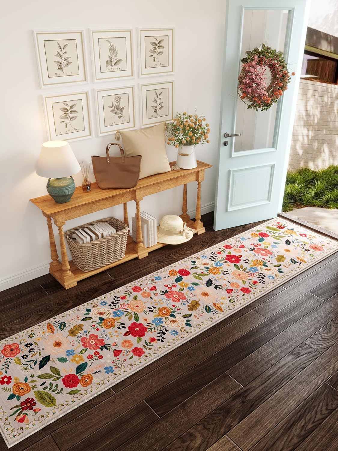 Runners for Hallways Kitchen Runner Rug Non Slip 2'x 10' Long Washable Runner Ru...