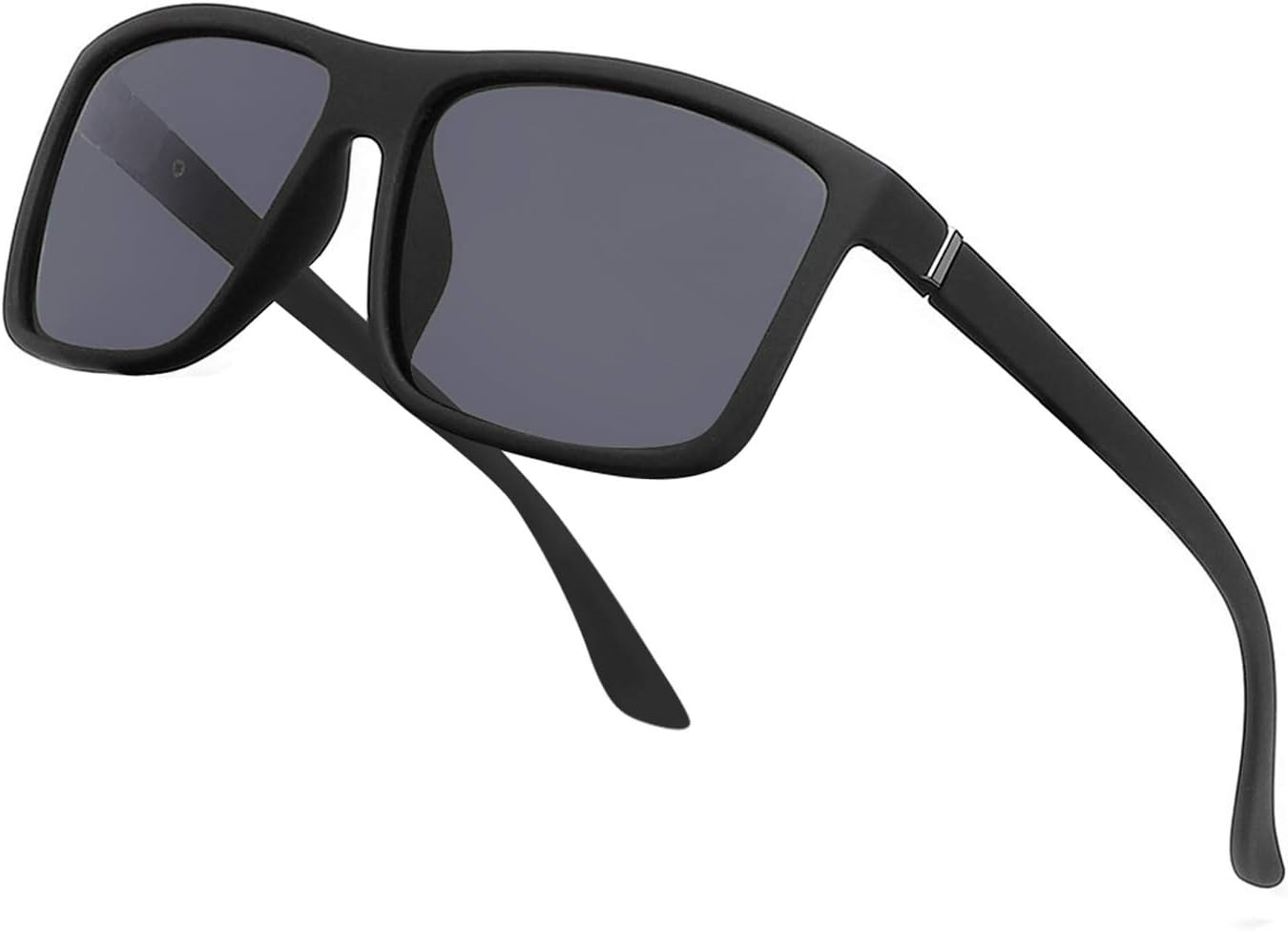 NIEEPA Men's Sports Polarized Sunglasses Square Frame Glasses NP1007 A01 Mattebl...