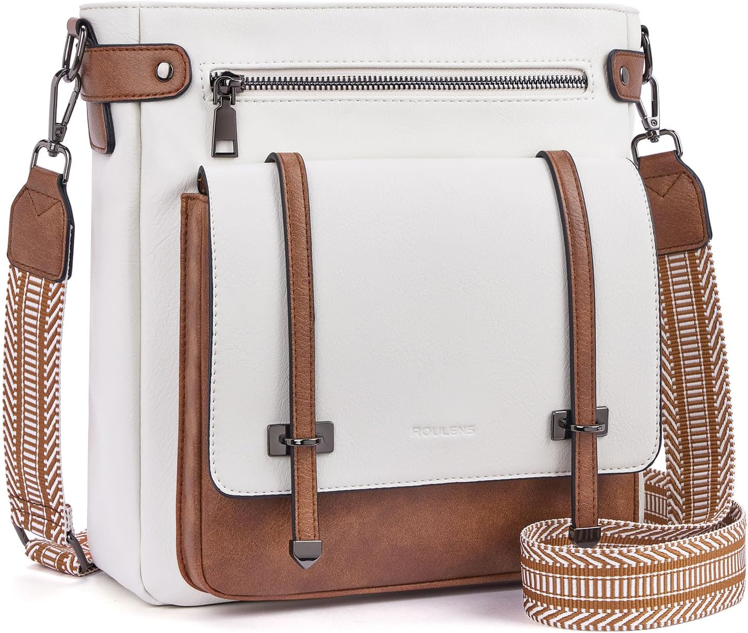 Crossbody Bags for Women,Multi Pocket Crossbody Purses Soft Leather Shoulder Han...