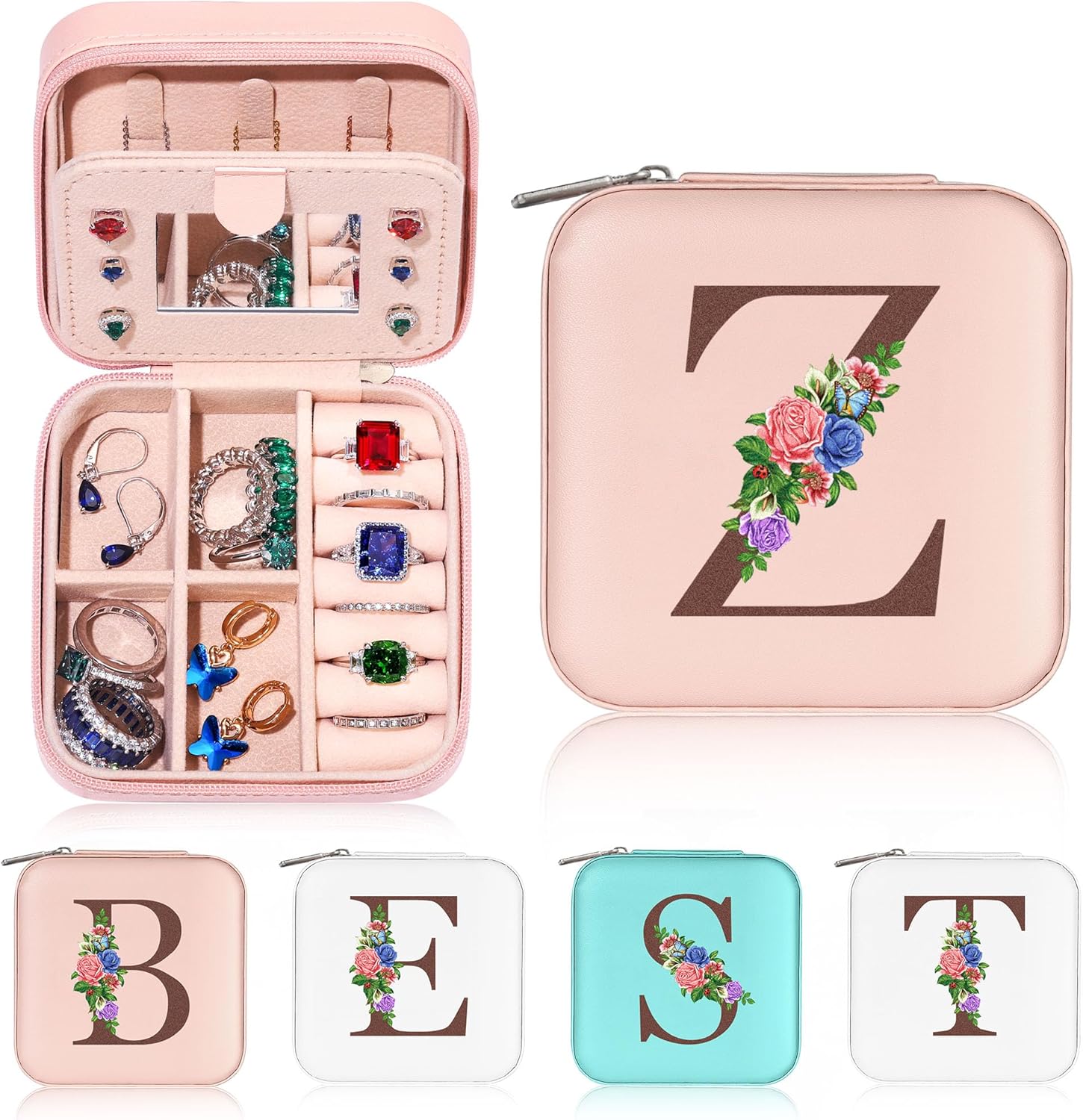 Yesteel Travel Jewelry Case, Special Jewelry Organizer Box for Honeymoon Essenti...