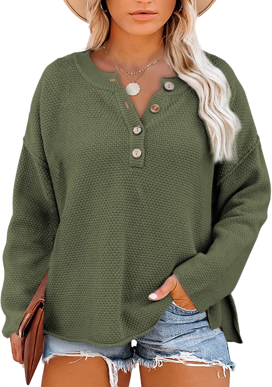 Eytino Womens Plus Size Sweaters, Special Casual Long Sleeve Sweaters, Innovativ...