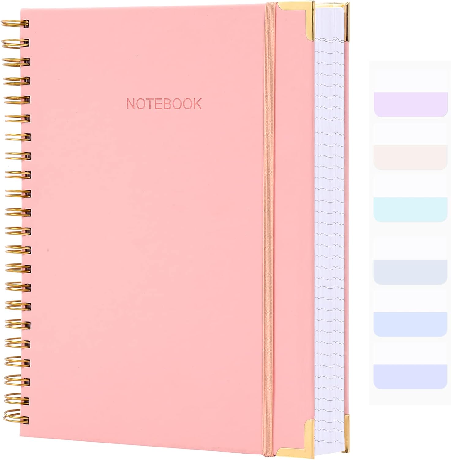 Spiral Notebook, College Ruled Notebook Journal, 8.5” x 11”, 300 Pages Leather W...