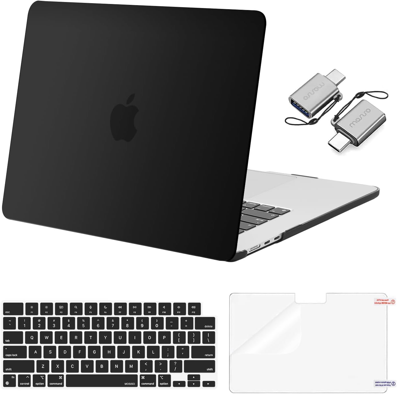 MOSISO Compatible with MacBook Air 15 inch Case 2024 2023 Release M3 A3114 M2 A2...