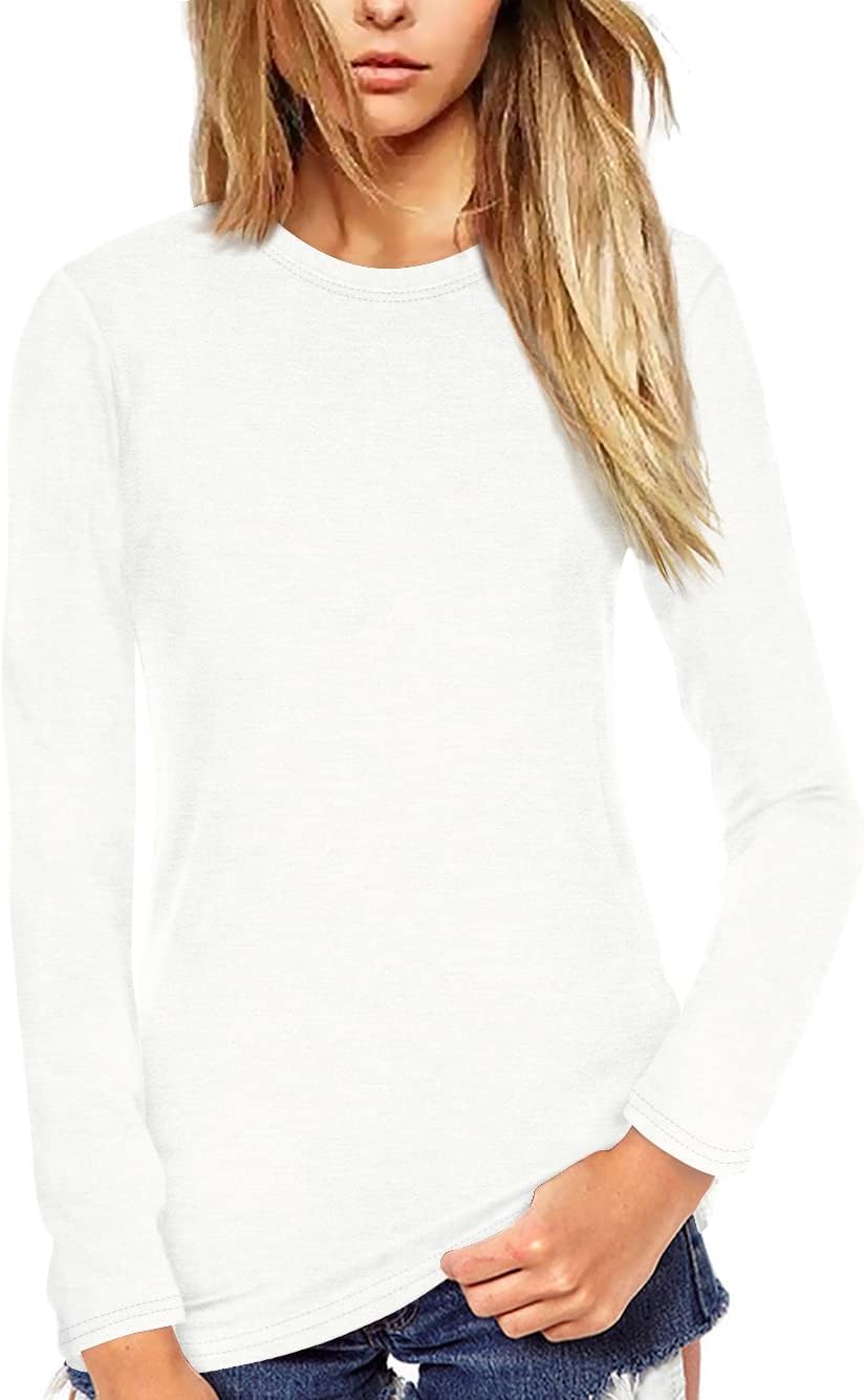 Beluring Women T Shirt Short/Long Sleeve Crew Neck Tee Tops Blouse Large Model B...