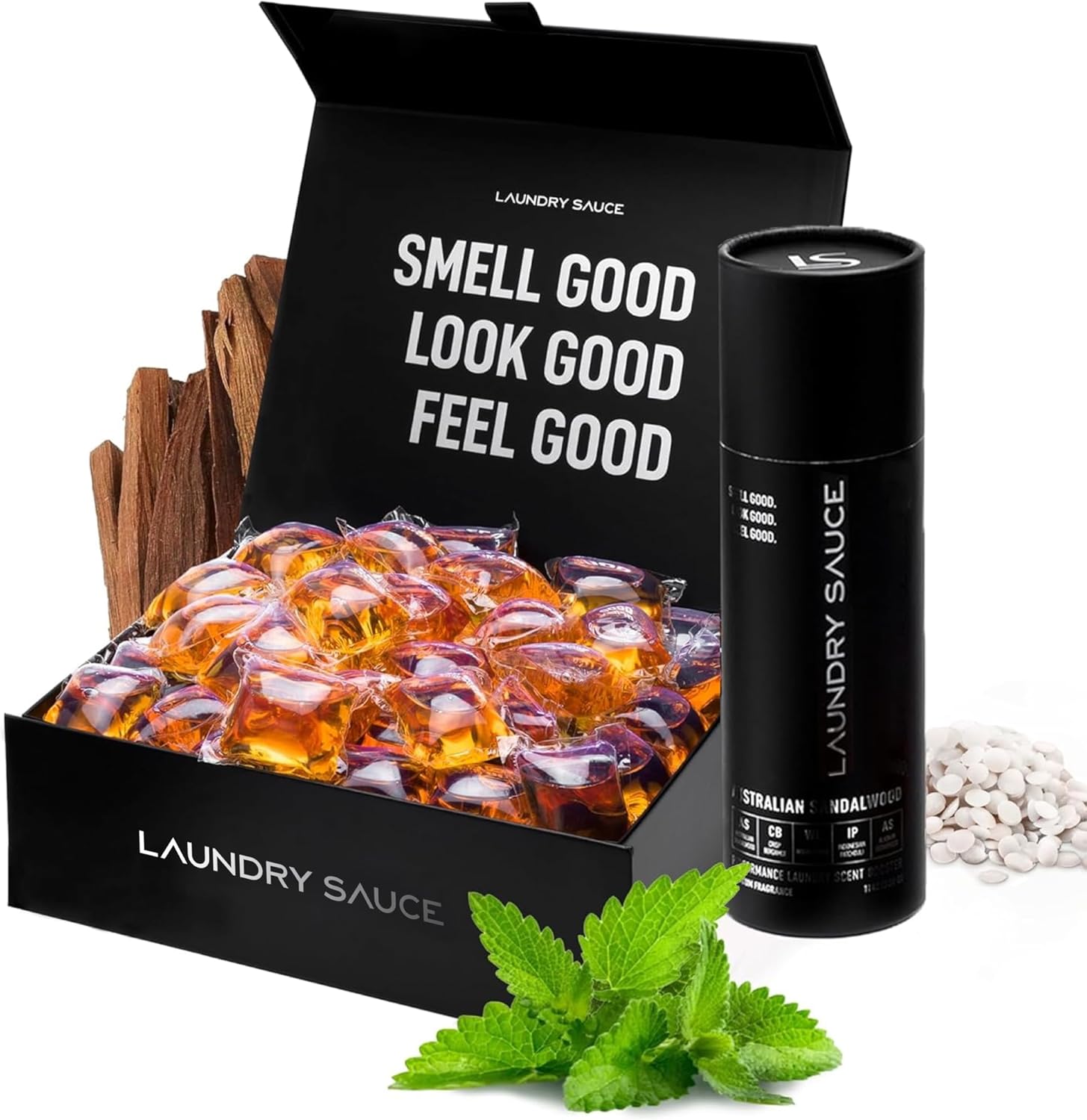 Laundry Sauce - Luxury Scented Laundry Detergent Pods & Scent Booster Bundle (Au...