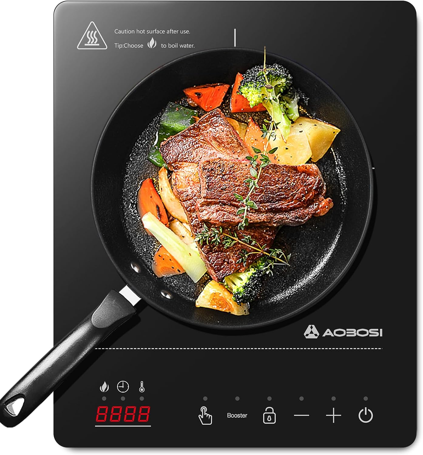 Aobosi Induction Hob,Single Induction Cooker with Portable Ultra-thin Body(32 *...