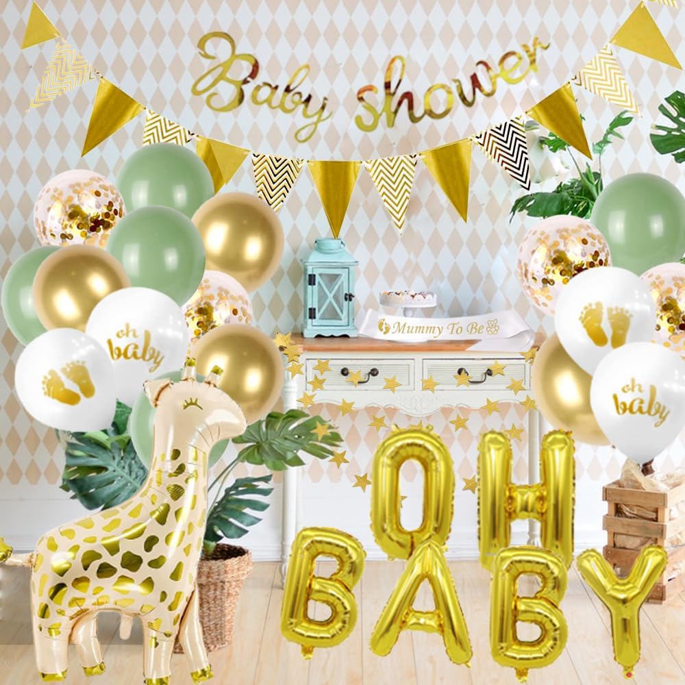 Baby Shower Decorations for Boy Girl, 16 Baby Boy Shower Balloons Set, Its a Boy...