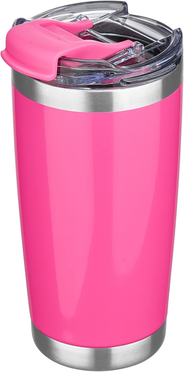 CIVAGO Insulated Tumbler with Lid and Straw, 20 oz Stainless Steel Vacuum Coffee...