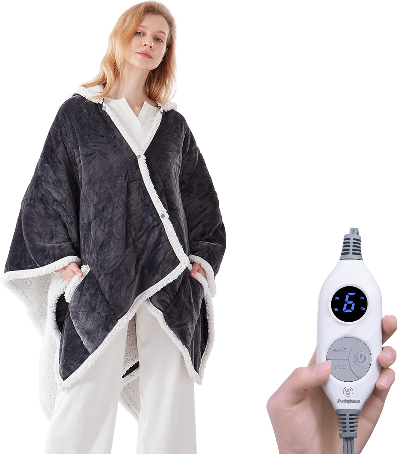 **Premium Westinghouse Wearable Heated Throw Blanket, Special Electric Heated Wr...