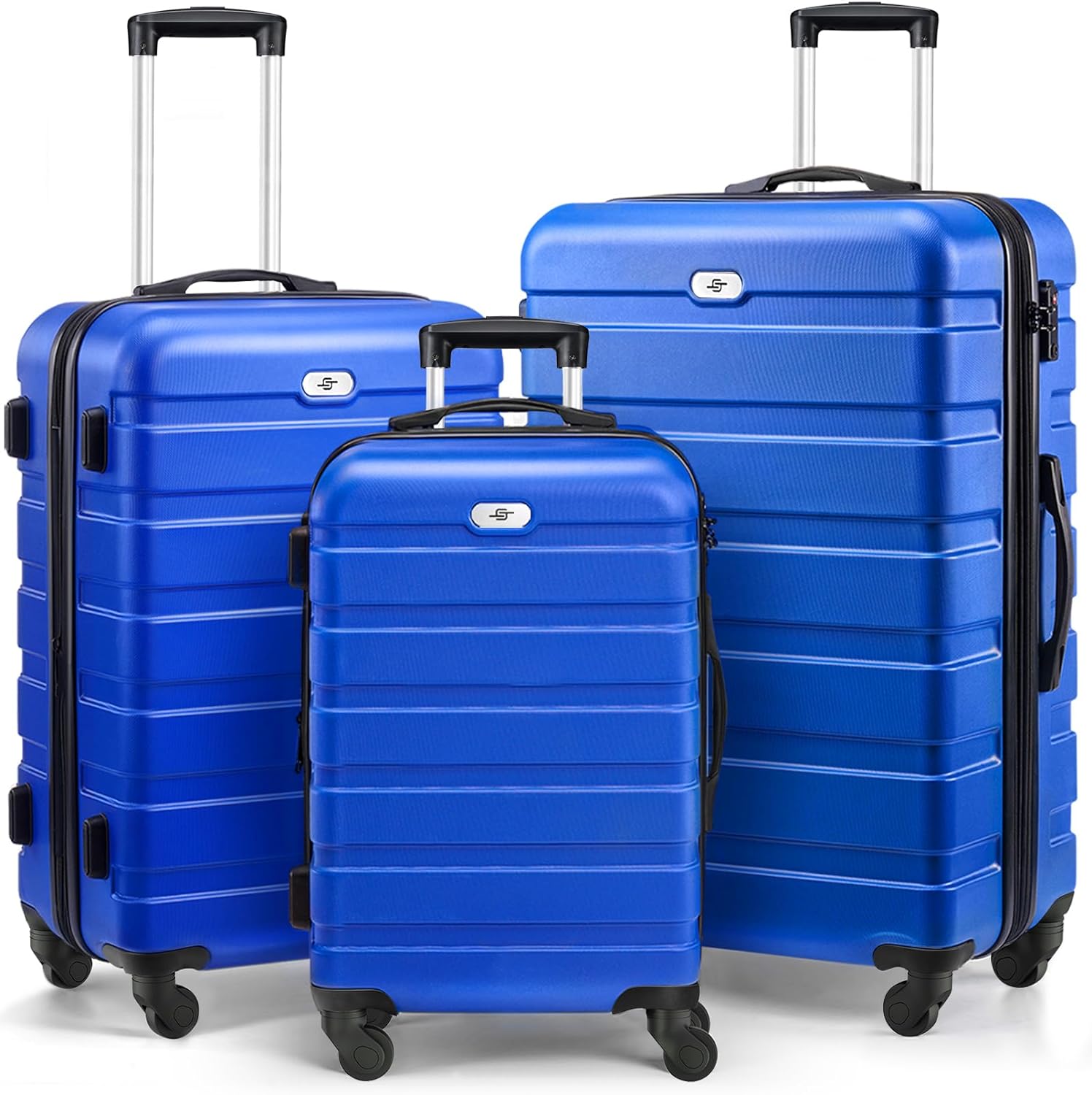 Suitour Luggage 3 Piece Sets Hard Shell Luggage Set with Spinner Wheels, TSA Loc...