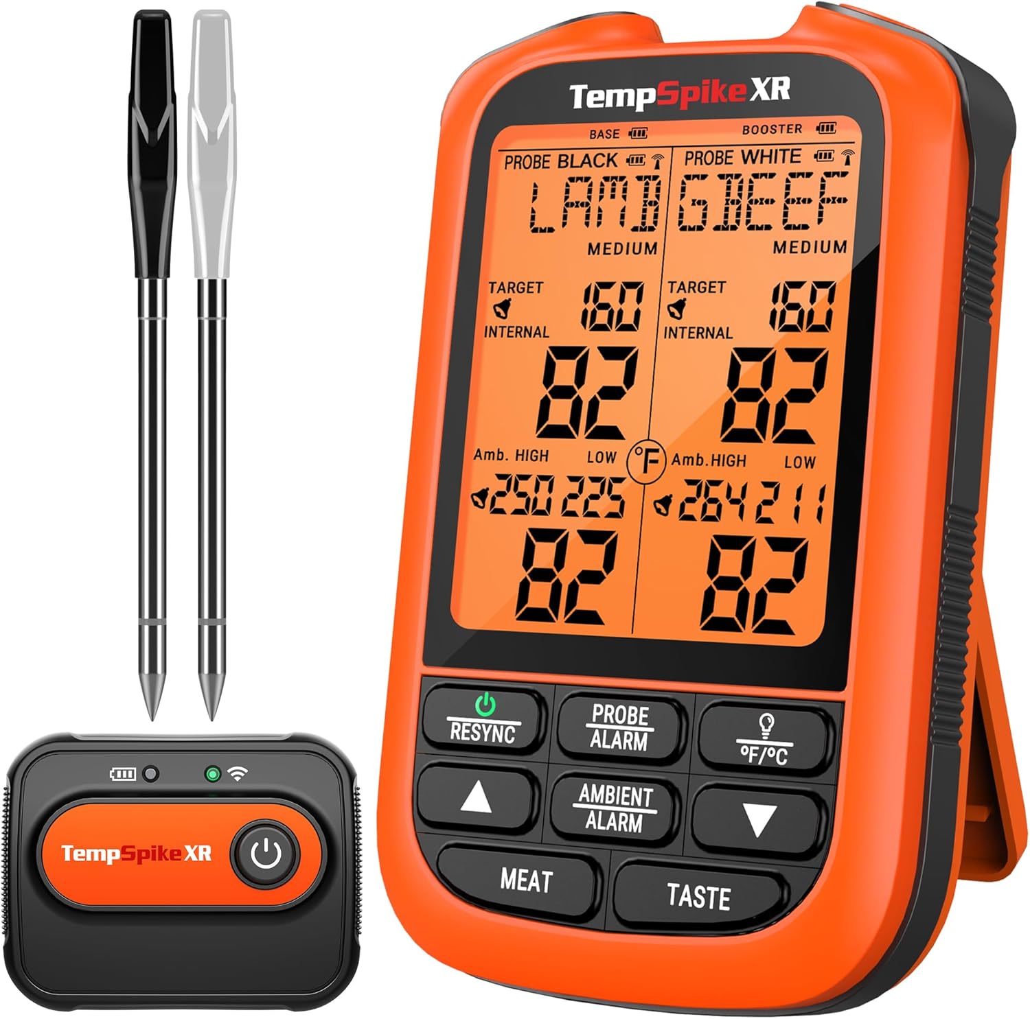 ThermoPro TempSpike 2000FT Wireless Meat Thermometer with 2 Ultra-Thin Wireless...