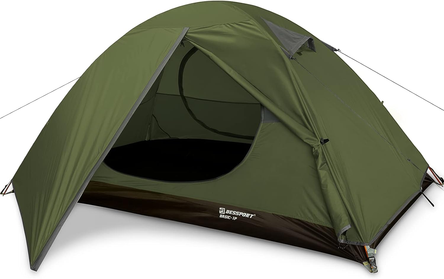 Bessport Camping Tent 1/2/3/4 Person Tent Waterproof Two Doors Backpacking Tent...