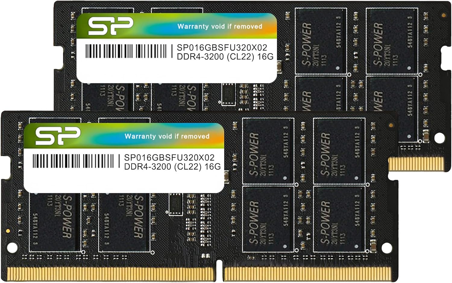 Silicon Power DDR4 32GB (2x16GB) 3200MHz (PC4-25600) CL22 SODIMM 260-Pin 1.2V No...