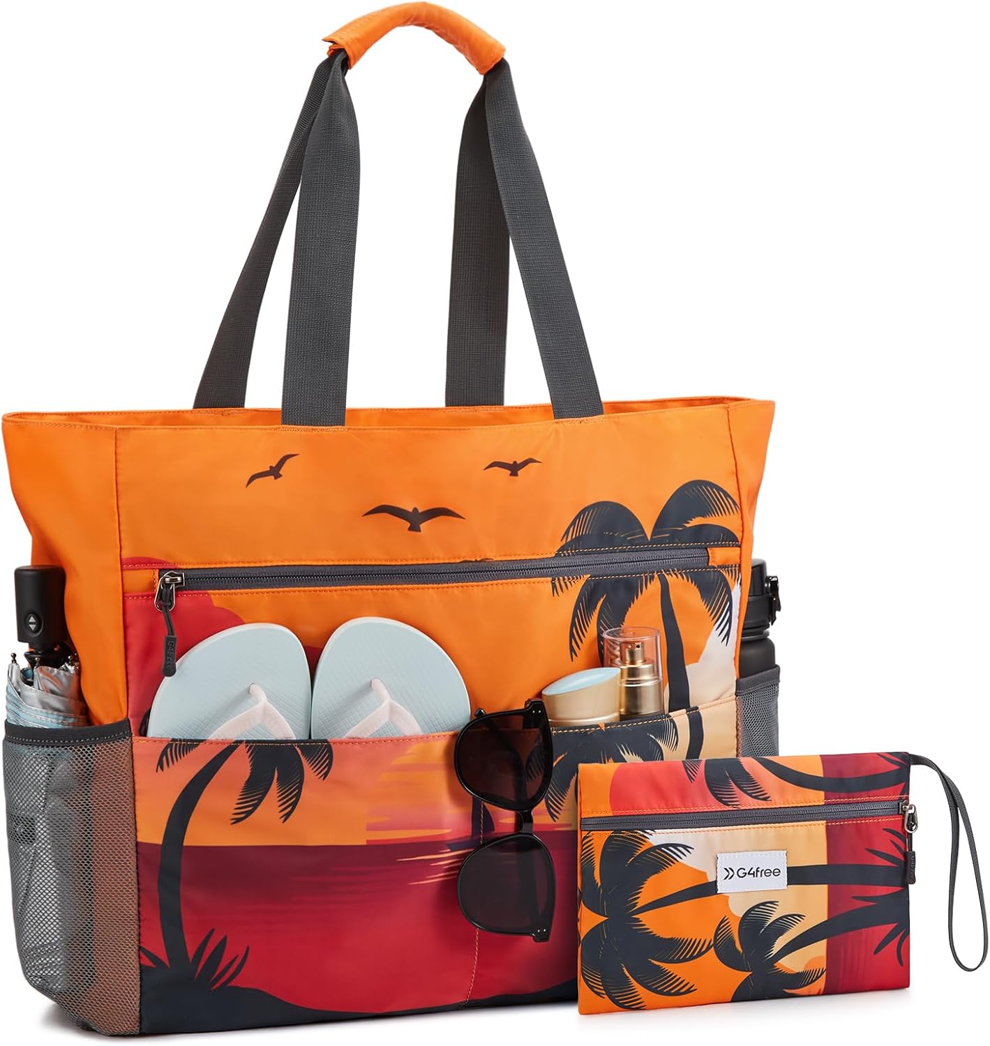 G4Free Large Beach Bag, Special Beach Tote Bag for Women, Waterproof and Sandpro...