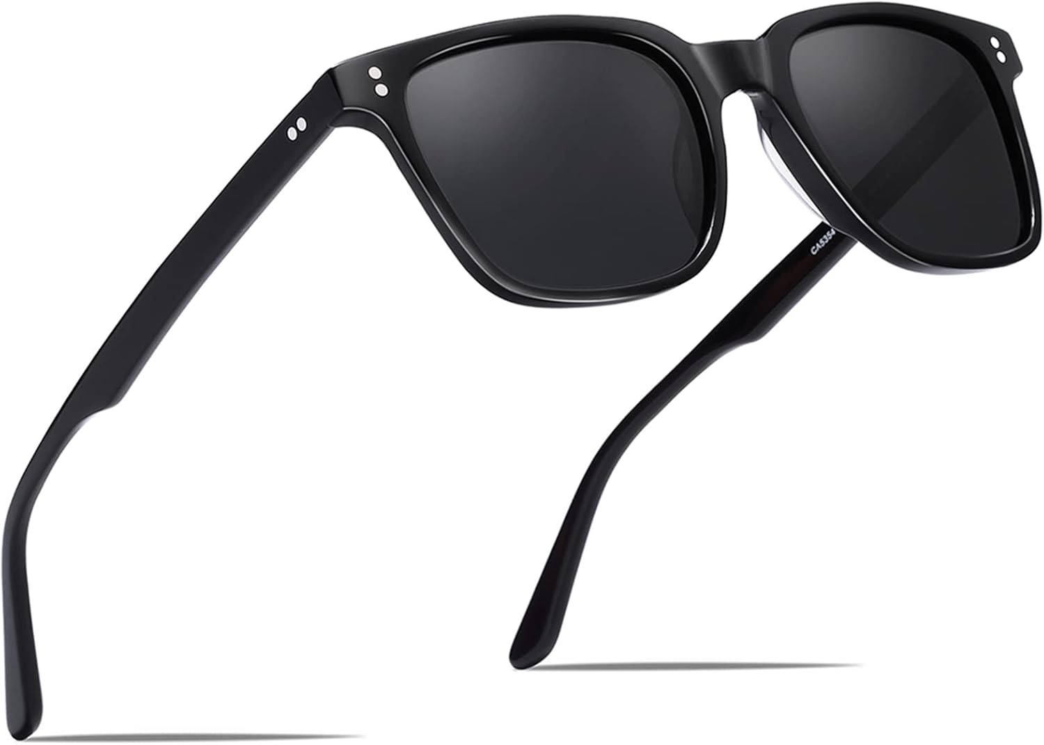 CARFIA Retro Square Mens Sunglasses Polarised Eyew...